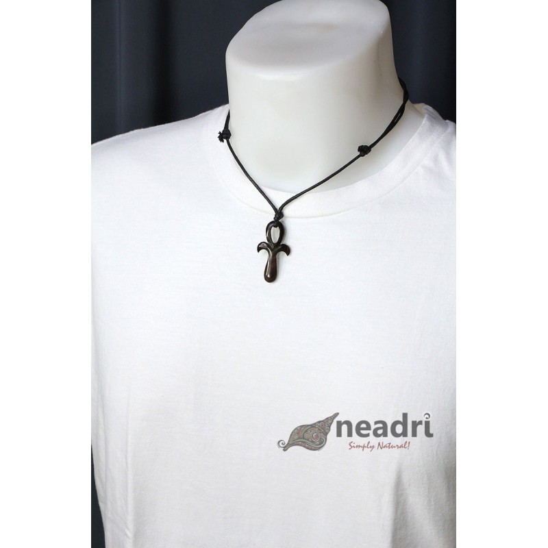 Bishop Cross Horn Surfer Necklace